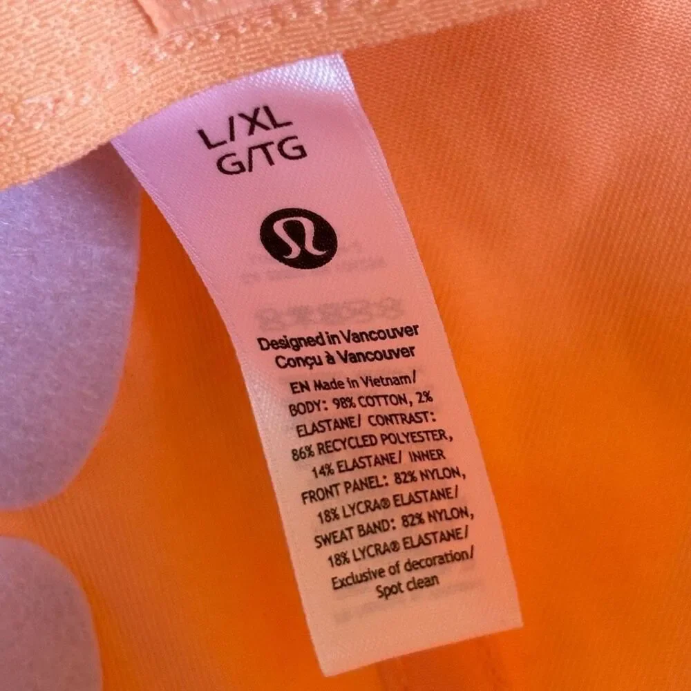Lululemon Classic Ball Cap Color: Peach Bellini Glaze Pink Size L / XL new